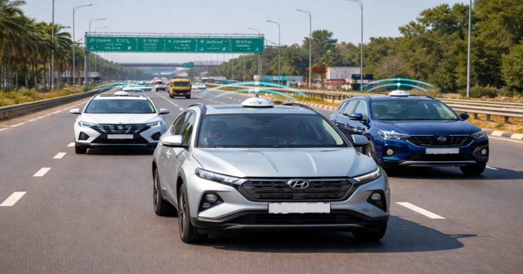 30 GHz radio frequency for vehicle-to-vehicle communication being tested on Indian highways