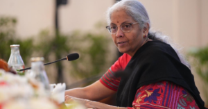 Finance Minister Nirmala Sitharaman during an official government engagement