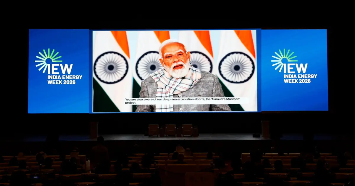 India Energy Week 2026 opening session with Prime Minister Narendra Modi addressing delegates