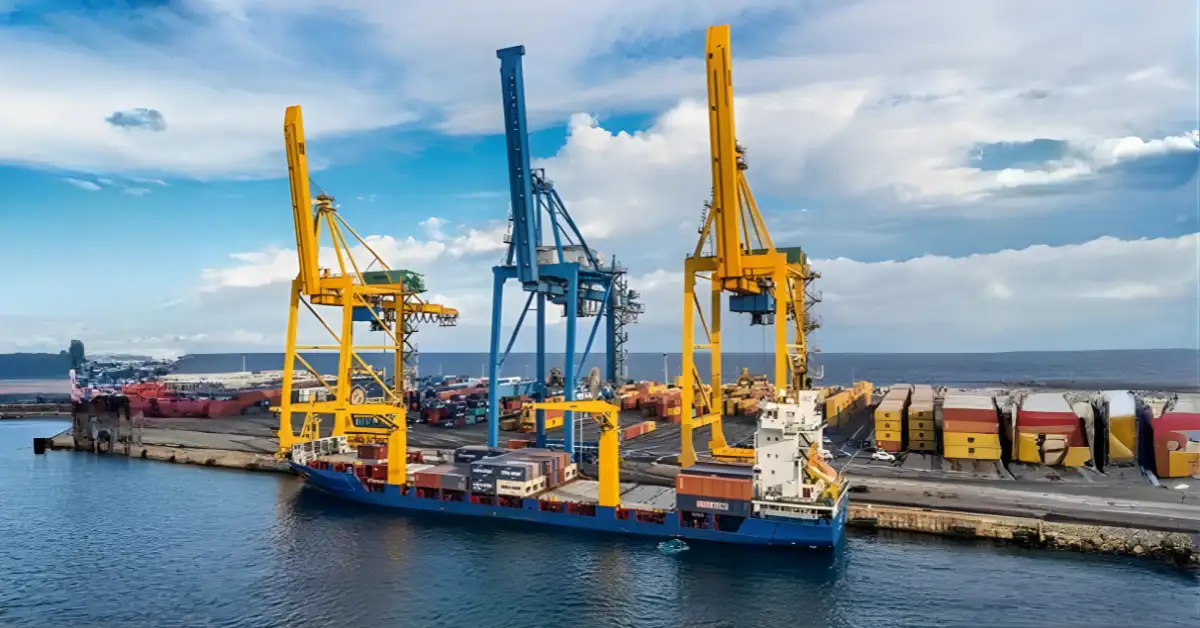 Cargo operations at major ports in India handling high volumes of maritime trade