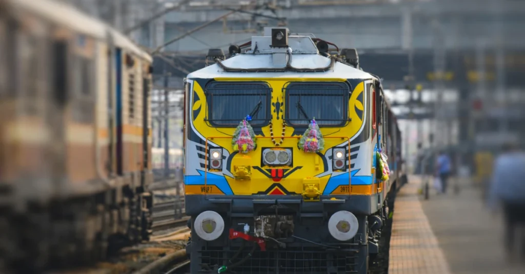 Indian Railways WAP-7 Mukhi locomotive