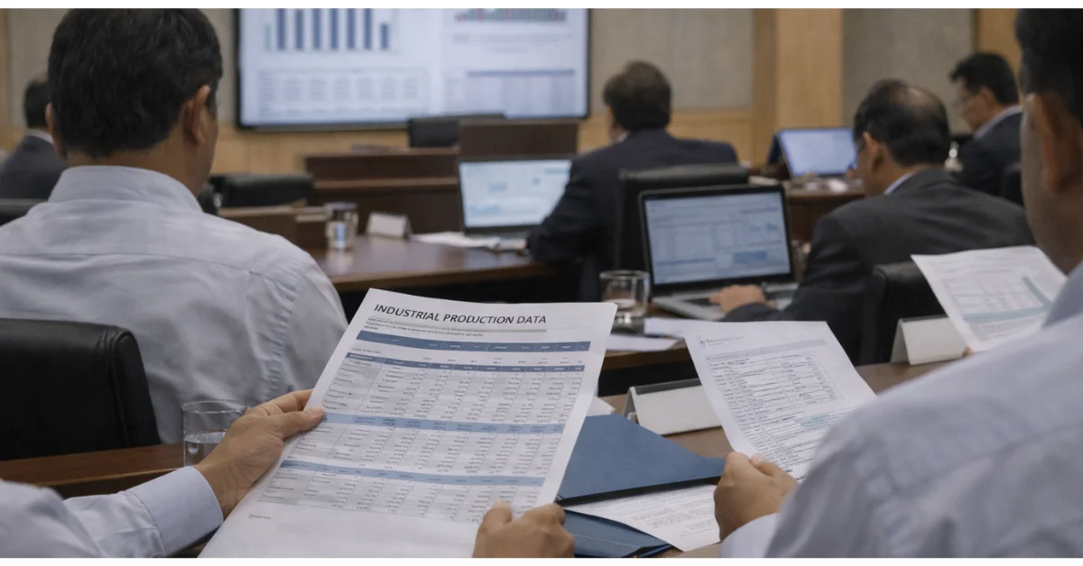 Alt Text: industrial production growth data review