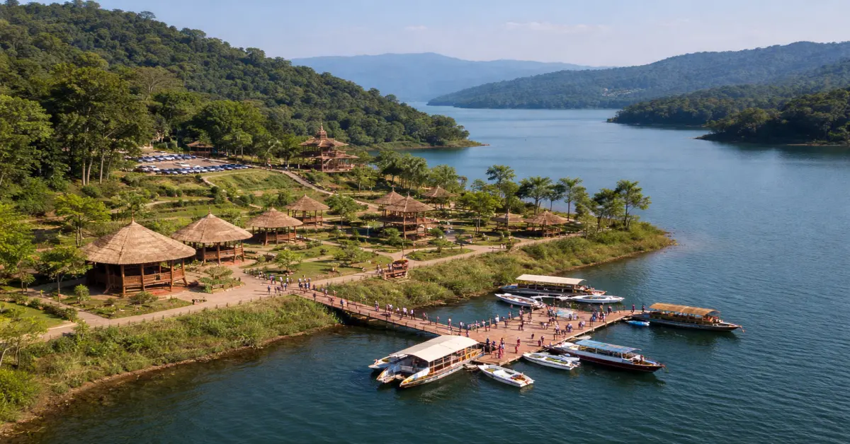 Matabari Tourism Circuit development area near Dumbur Lake in Tripura