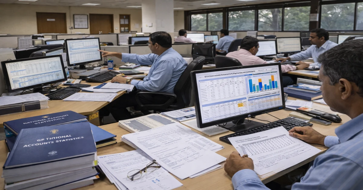 national accounts series preparation using GDP data in India