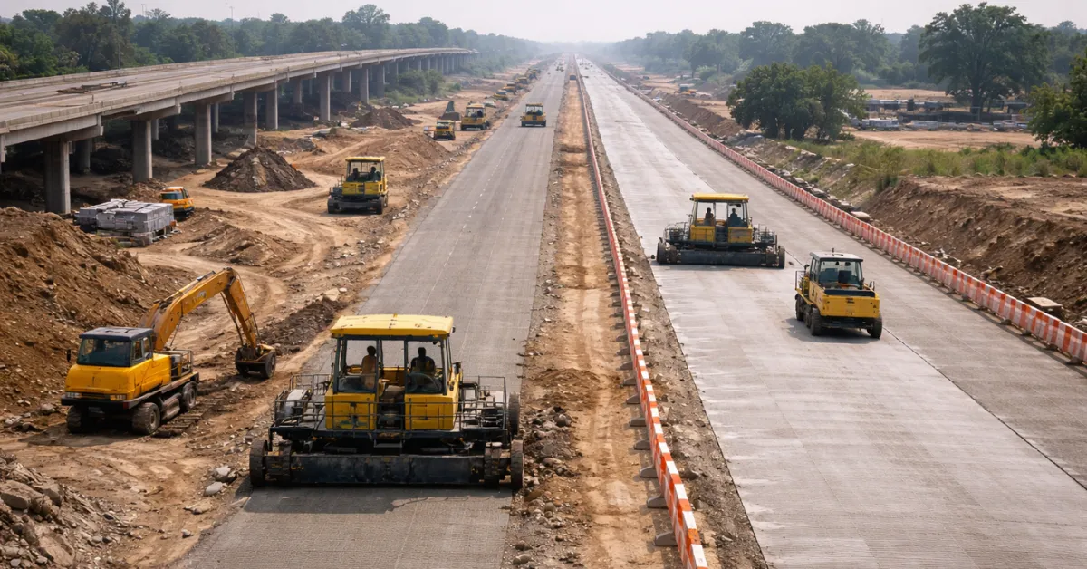 National Highways construction progress in India