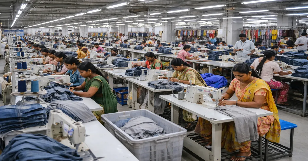 Textile and apparel exports supported by manufacturing activity in India