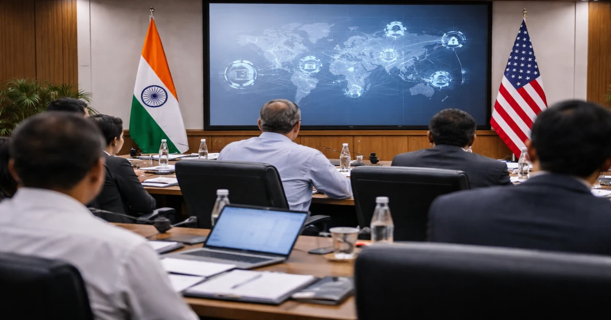 Institutional setting representing cooperation between India and the United States on technology initiatives.
