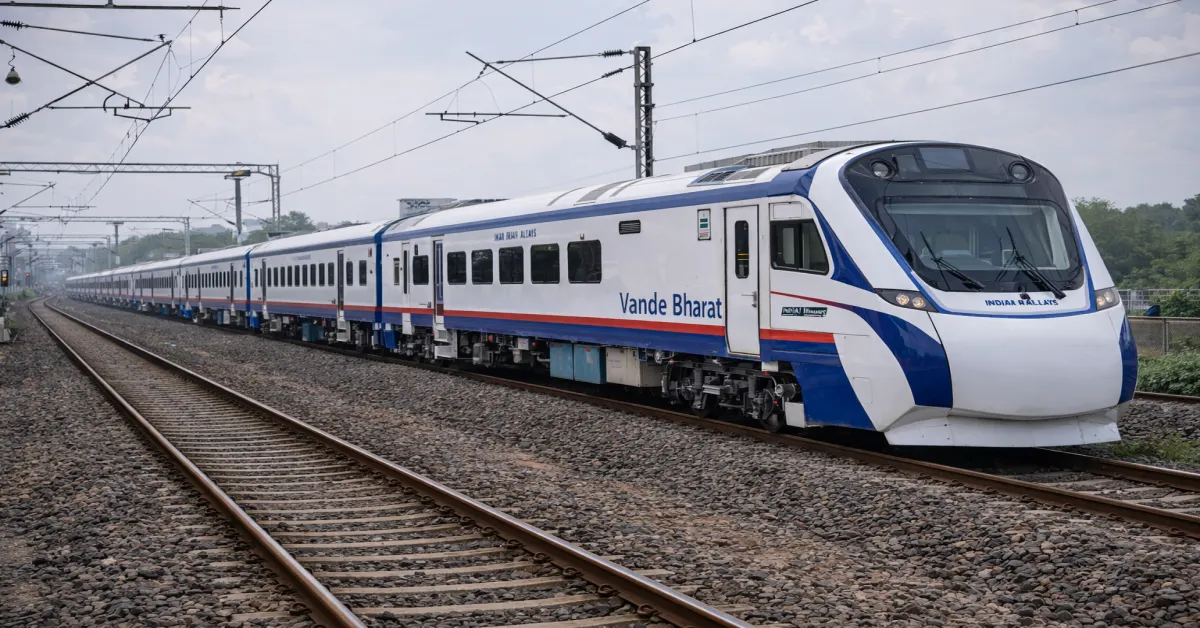 Vande Bharat Sleeper Train operating on the Howrah-Guwahati route