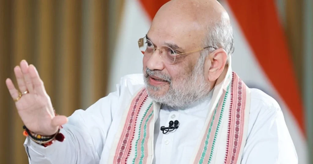 Amit Shah speaking at a public event