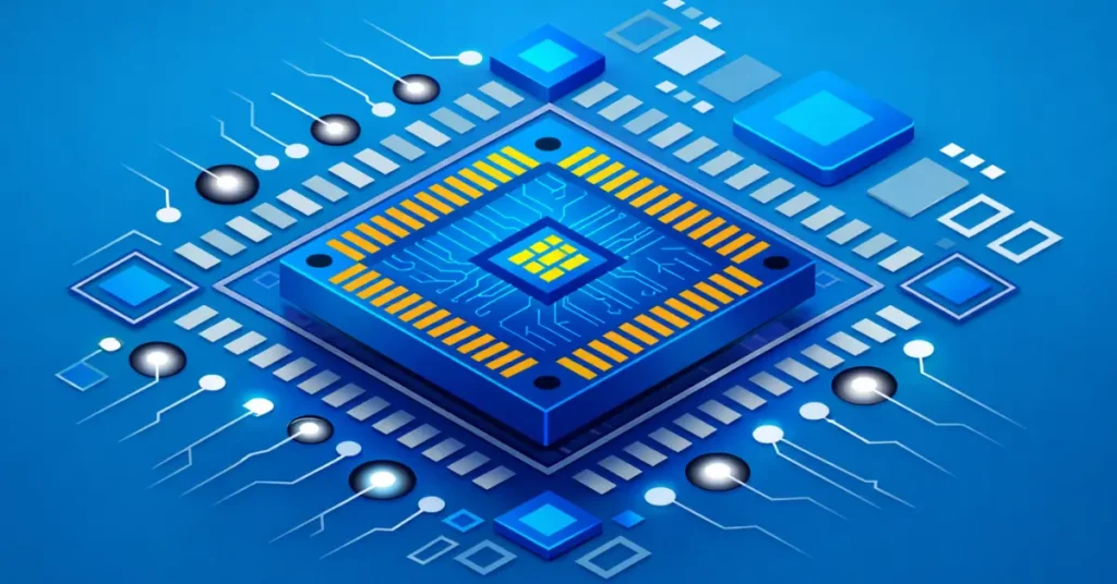 DLI-approved startup Vervesemi semiconductor chip illustration representing indigenous chip development