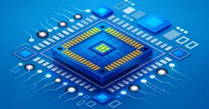 DLI-approved startup Vervesemi semiconductor chip illustration representing indigenous chip development