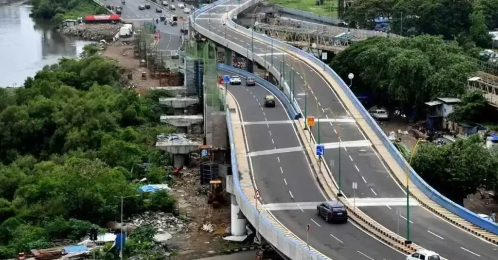 GMLR corridor elevated flyover section in Mumbai