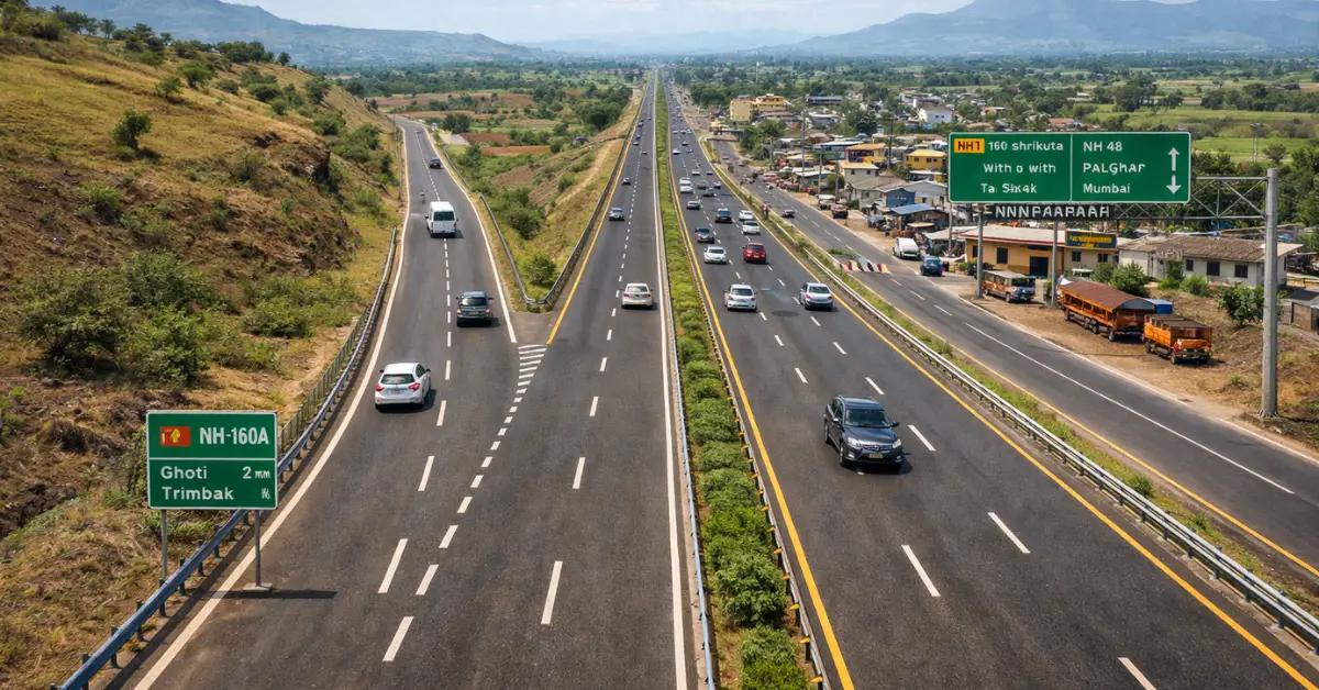 NH-160A upgradation corridor between Ghoti and Palghar in Maharashtra