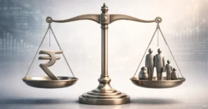 Conceptual illustration representing financial stability and inclusion in India’s banking system