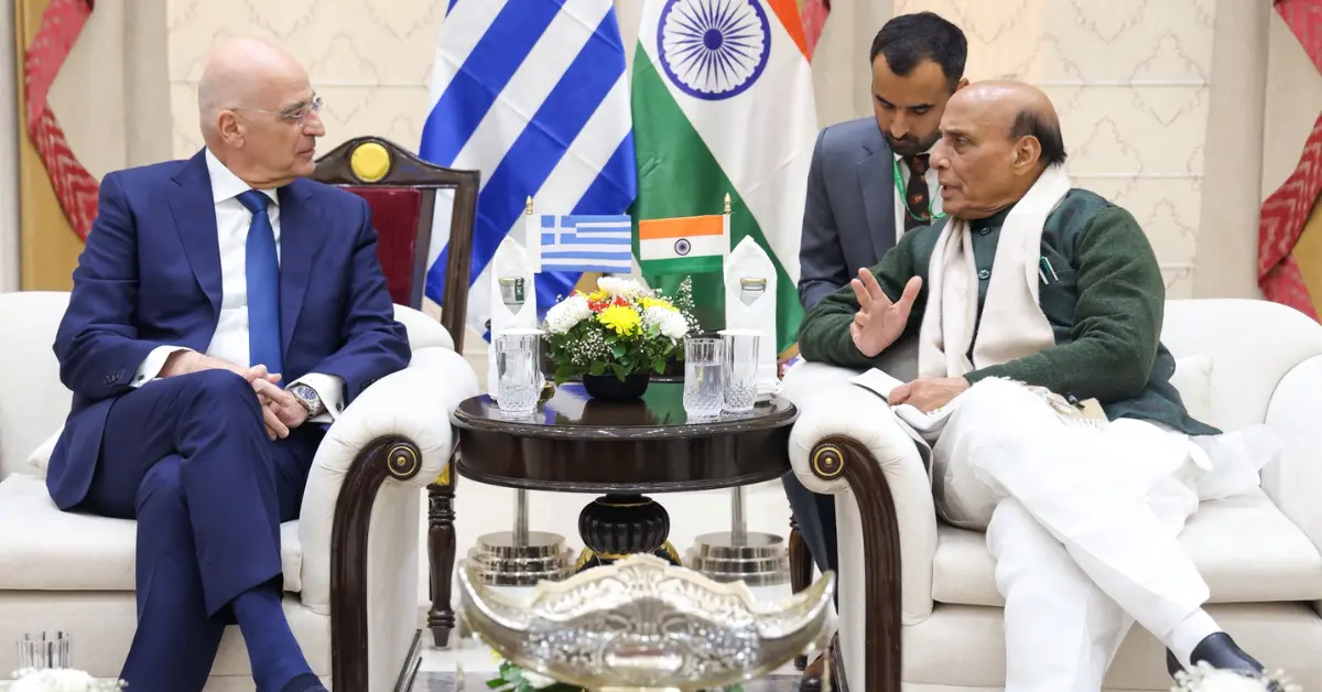 India and Greece defence ministers hold bilateral talks in New Delhi