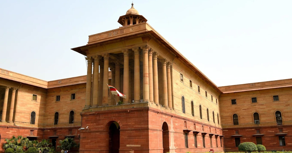 Ministry of Defence headquarters at South Block in New Delhi associated with DAP-2026