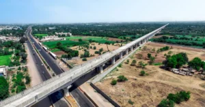 Mumbai-Ahmedabad Bullet Train Project viaduct construction underway