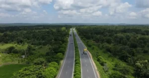 Bee Corridors on National Highways represented by green median plantation