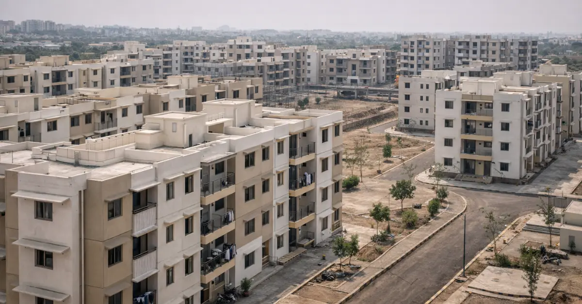 Affordable housing projects developed under PMAY-U in urban India