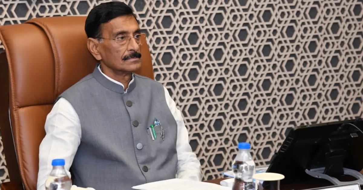 Minister of State for Defence Sanjay Seth during an official meeting