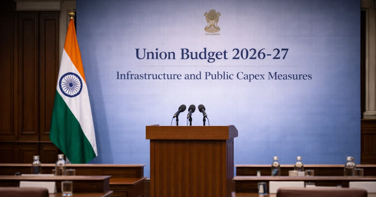 Union Budget 2026–27 announcement on public capex and infrastructure in India