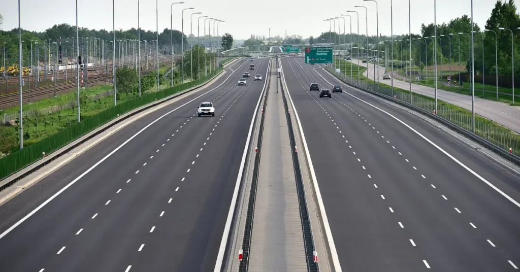 Six-lane access-controlled highway representing Bhubaneswar ring road