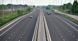 Six-lane access-controlled highway representing Bhubaneswar ring road