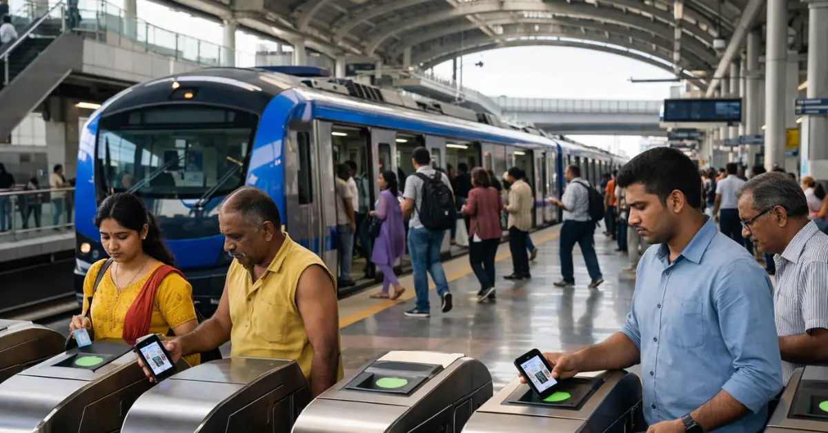 Chennai Metro ridership reaches 96.4 lakh with commuters using NCMC and QR ticketing