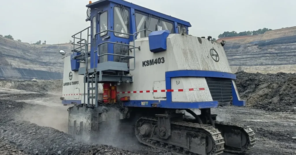 Coal mining operation in India