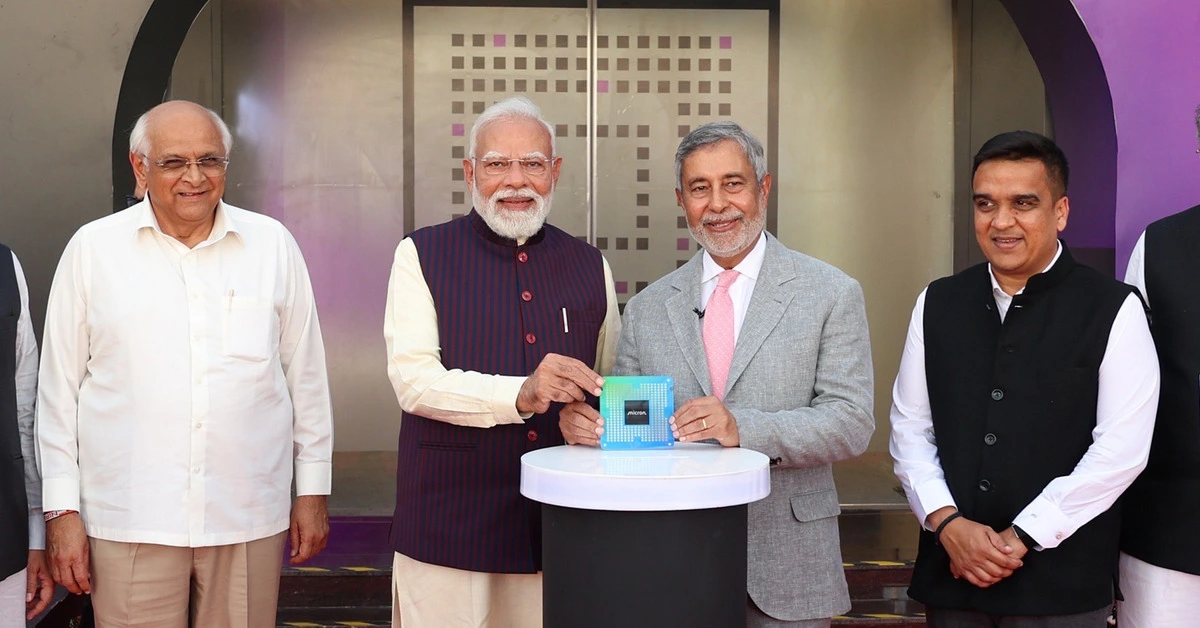 Commercial semiconductor memory shipments begin at Micron Sanand plant