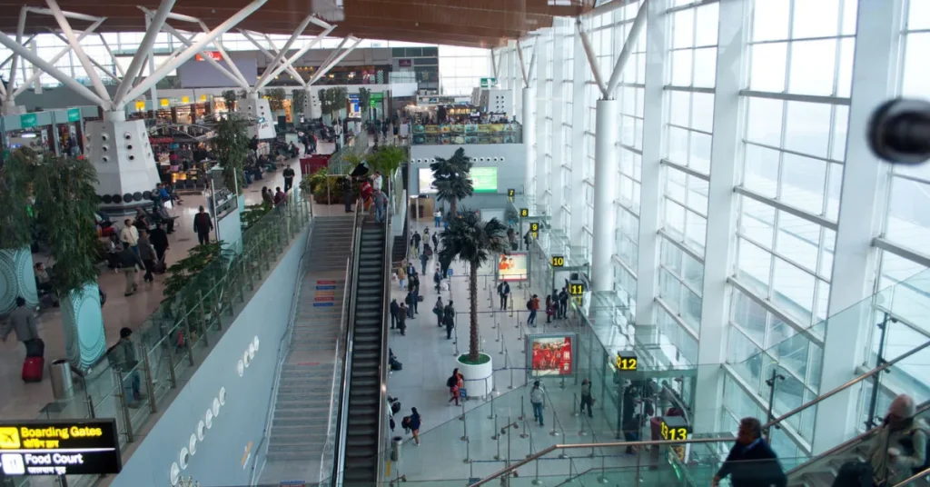 India handles 35.05 crore air travellers with passengers inside Delhi Airport terminal