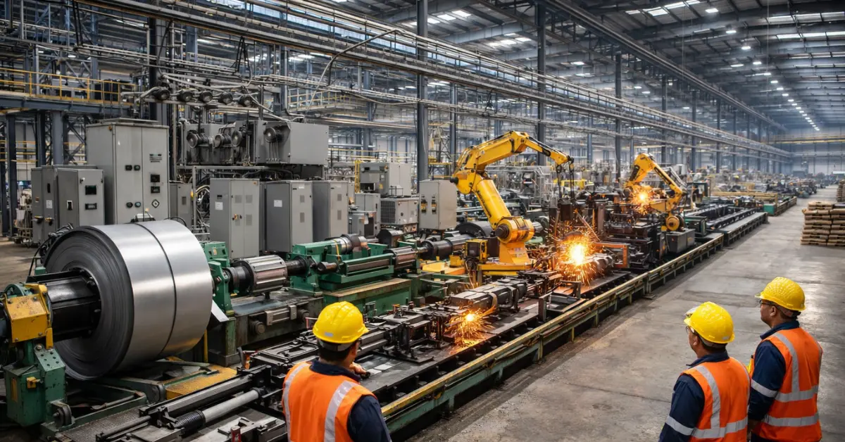 India's industrial output manufacturing and electricity infrastructure