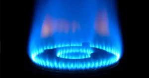 LPG burner flame representing household cooking gas supply in India