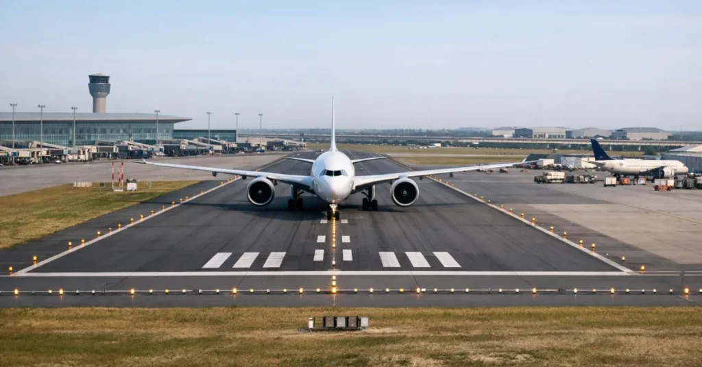 Noida Airport Phase I runway terminal and multi modal aviation infrastructure at Jewar