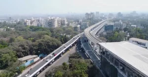 Integrated double-decker flyover at Savitribai Phule Pune University Chowk in Pune