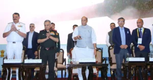 Rajnath Singh at National Defence Industries Conclave in New Delhi