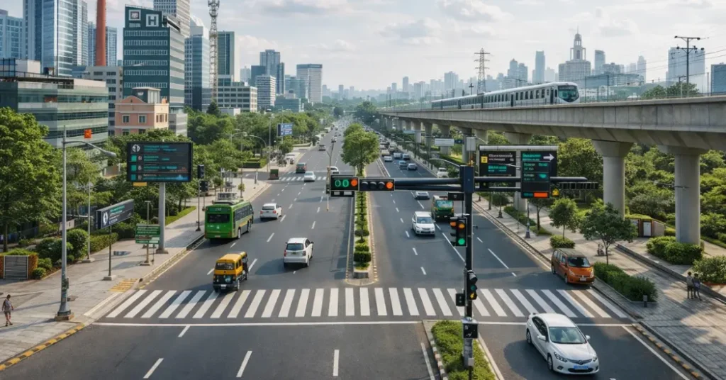 Smart Cities Mission urban infrastructure and metro corridor in India
