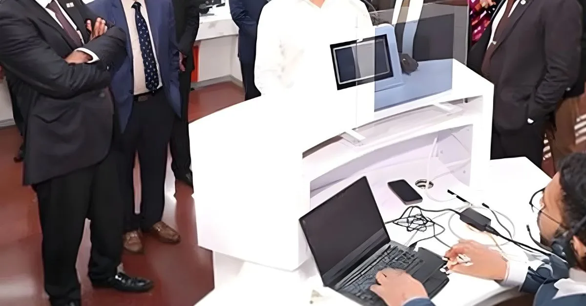 bob SAMVAD AI multilingual platform in Bank of Baroda branch