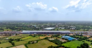 Anand station bullet train project under construction with completed structural works