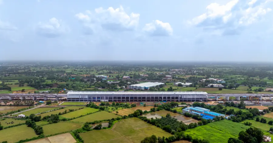 Anand station bullet train project under construction with completed structural works