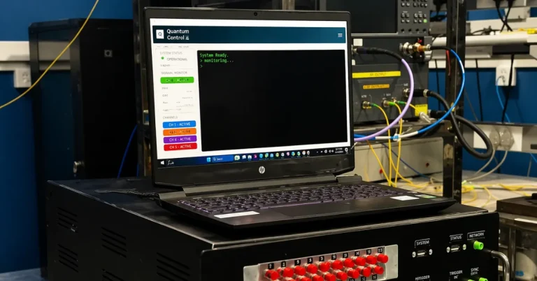 silicon photonics chip testing setup in Chennai laboratory