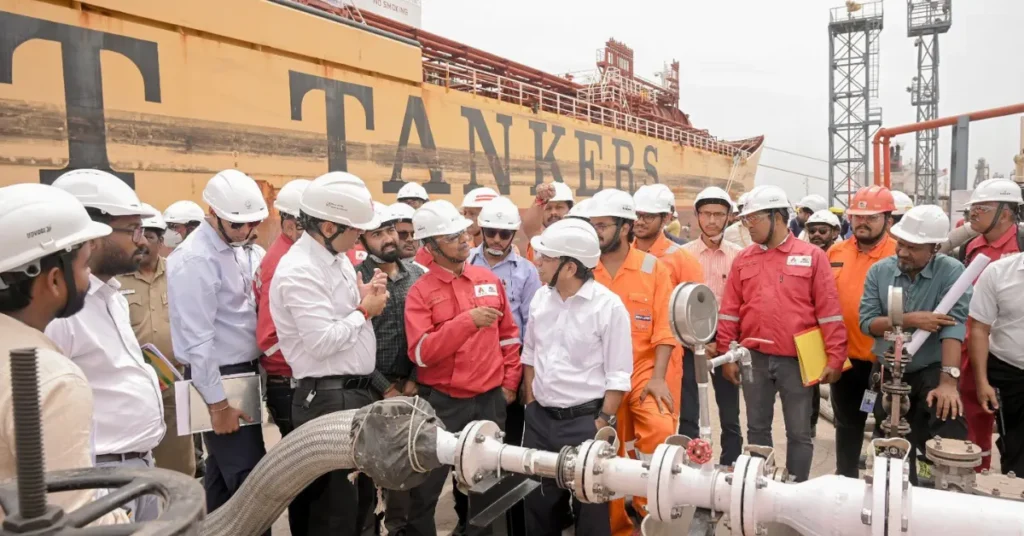 Deendayal Port Kandla methanol bunkering operation at port terminal