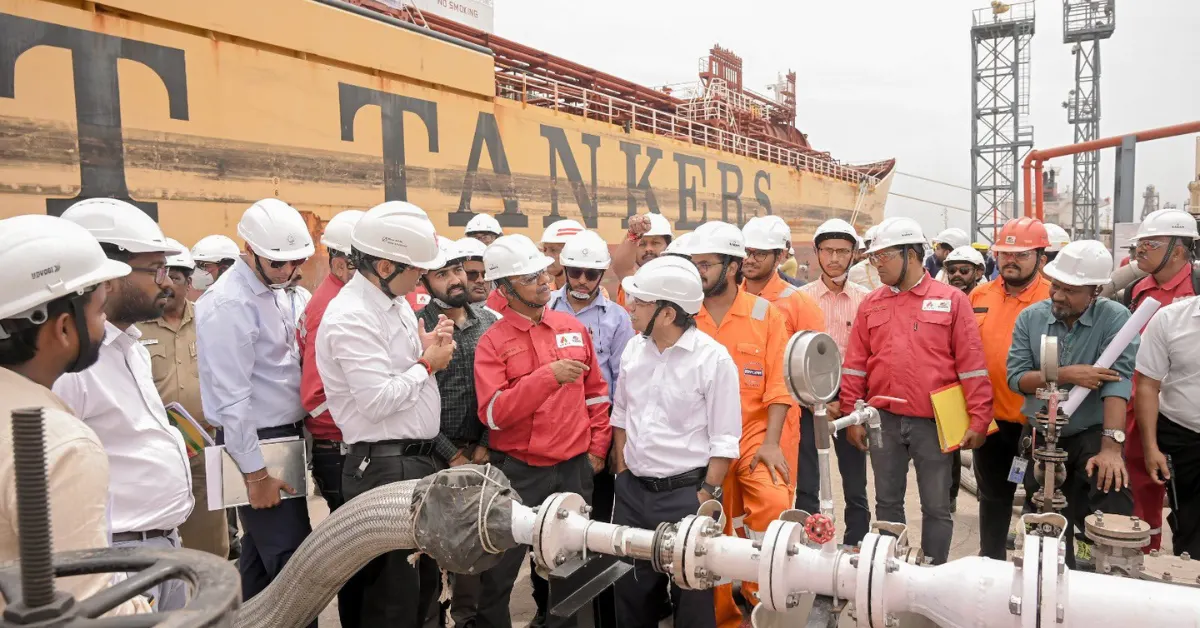 Deendayal Port Kandla methanol bunkering operation at port terminal