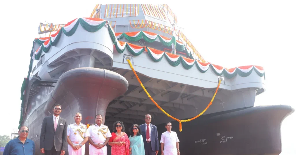 Diving Support Craft vessel of Indian Navy at dockyard