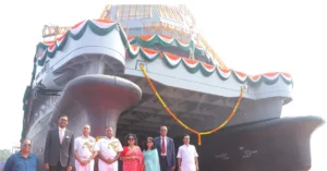 Diving Support Craft vessel of Indian Navy at dockyard