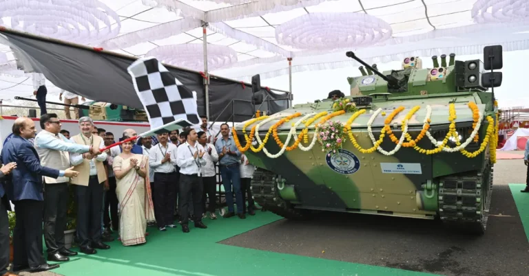 DRDO advanced armoured platforms with crewless turret and amphibious capability