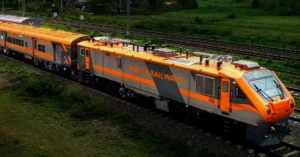 East Coast Railway train operations on electrified Indian Railways track
