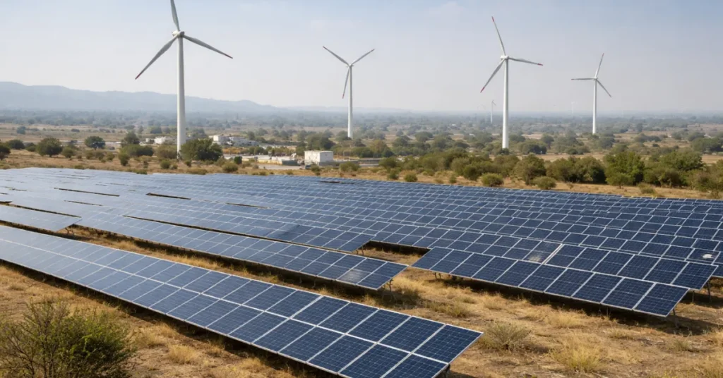 Renewable pipeline expansion with solar and wind energy infrastructure in India