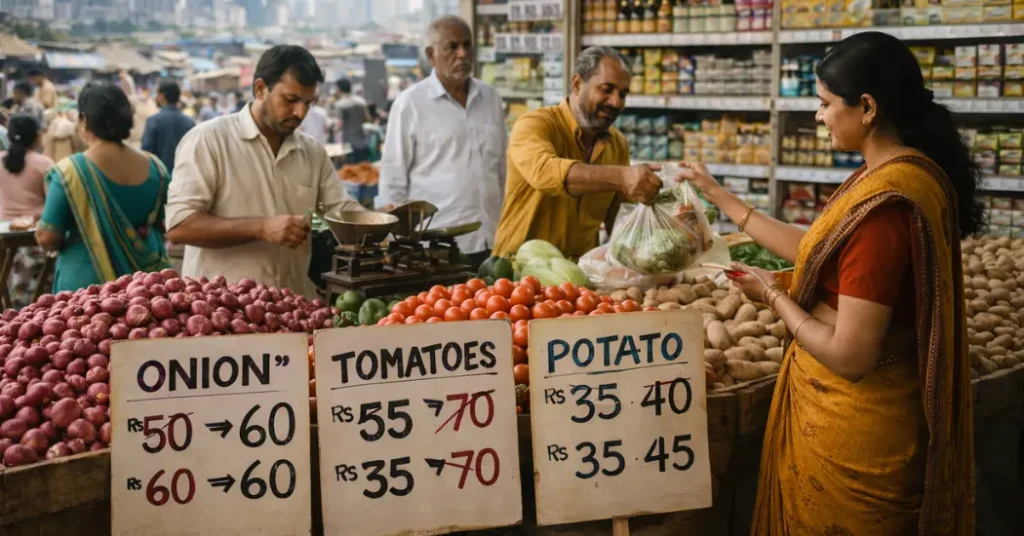 India’s retail inflation reflected through price changes in consumer markets