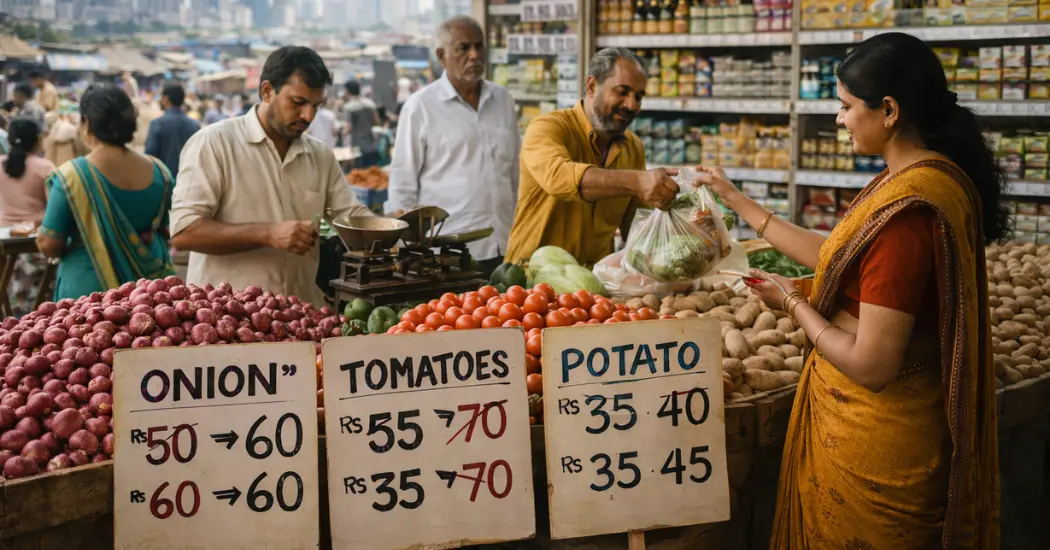 India’s retail inflation reflected through price changes in consumer markets